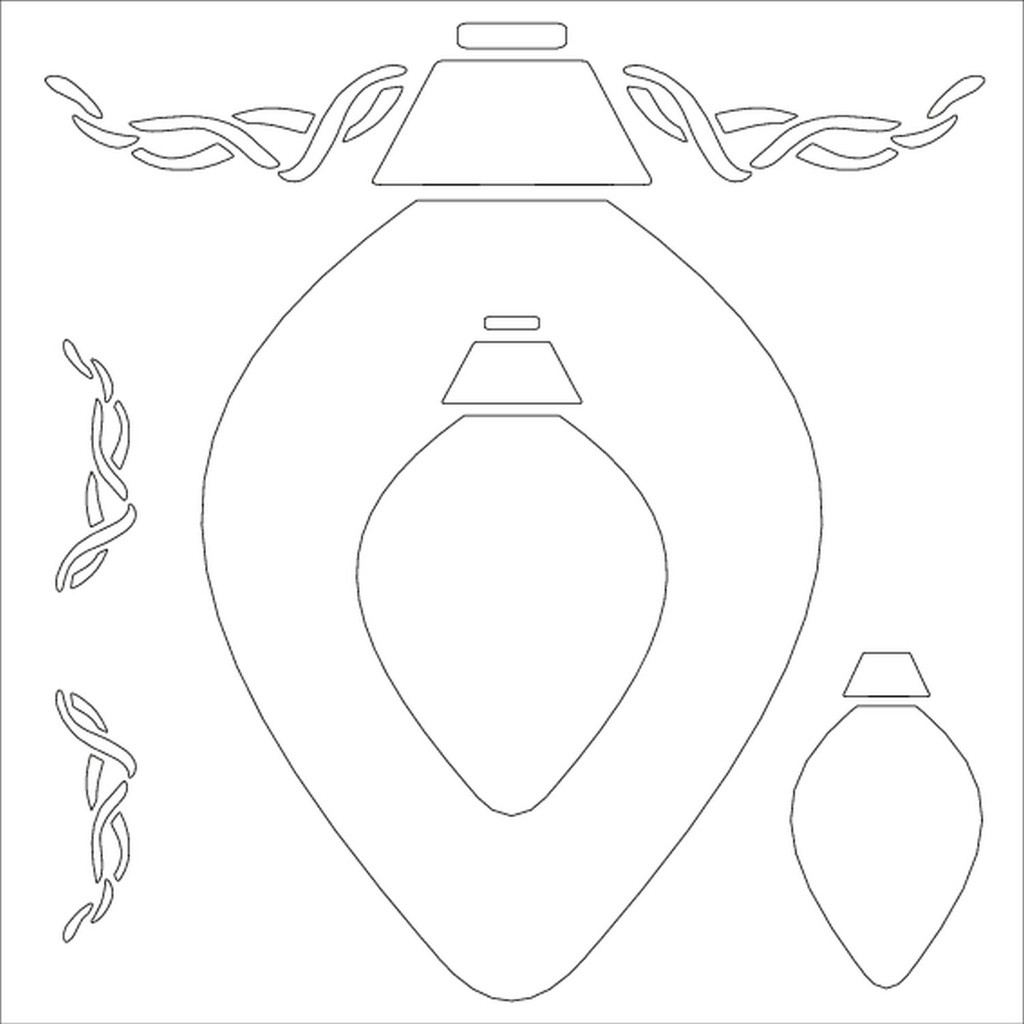 Graftoncrafts > Stencils / Masks > Cardio MajeMask Stencil Vintage Bulb